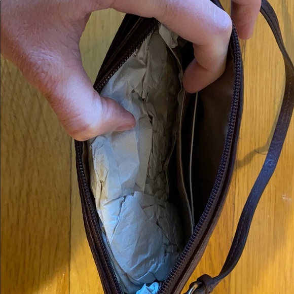 Coach Leather Plum Wristlet - Picture 3 of 3